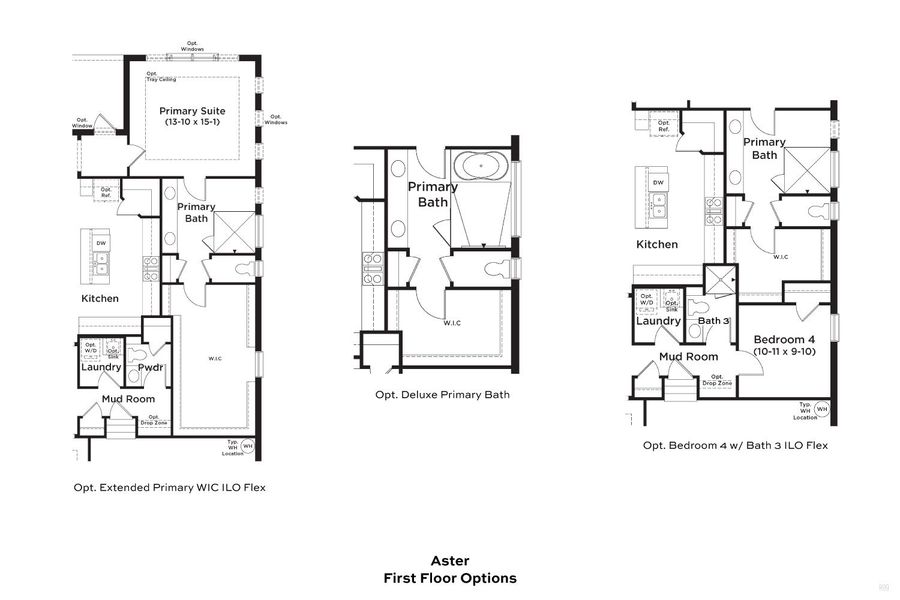2D floor plan layout of this home in Primrose at Longleaf, New Port Richey, FL (Image 3).