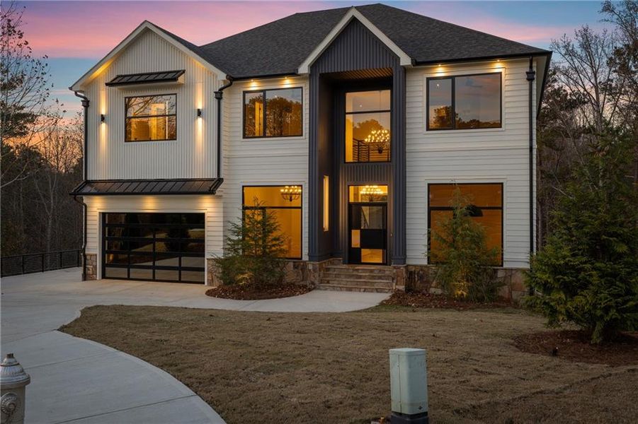 Front exterior of a new home in , Milton, GA, highlighting curb appeal (Image 32).
