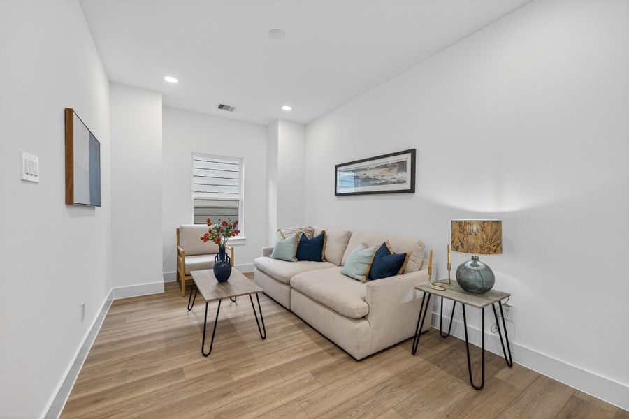 Furnished interior view inside a new home in , Houston (Image 35).