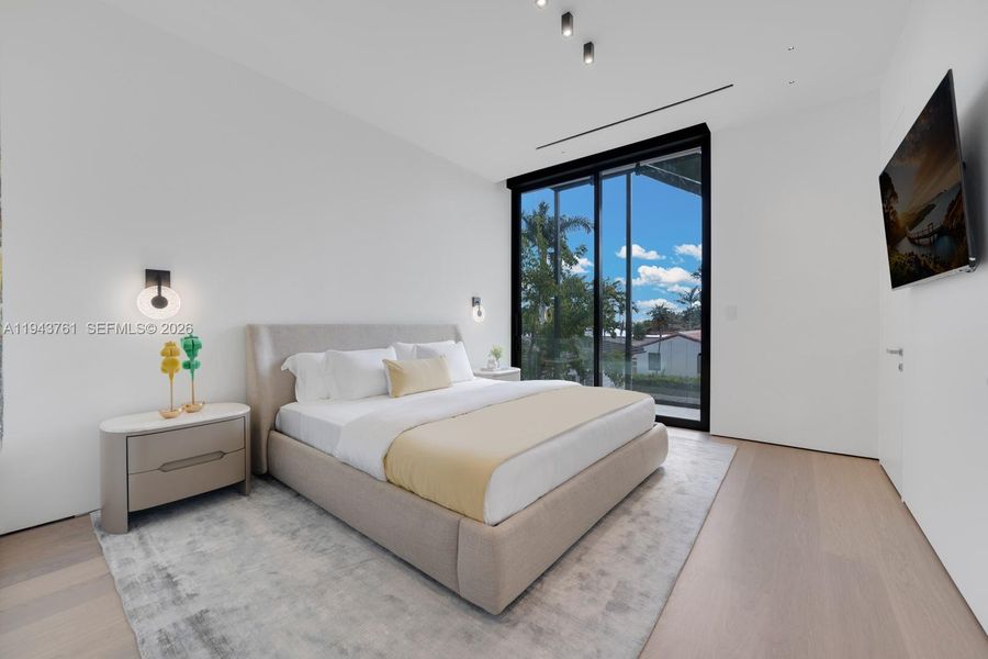 Furnished interior view inside a new home in , Miami Beach (Image 18).