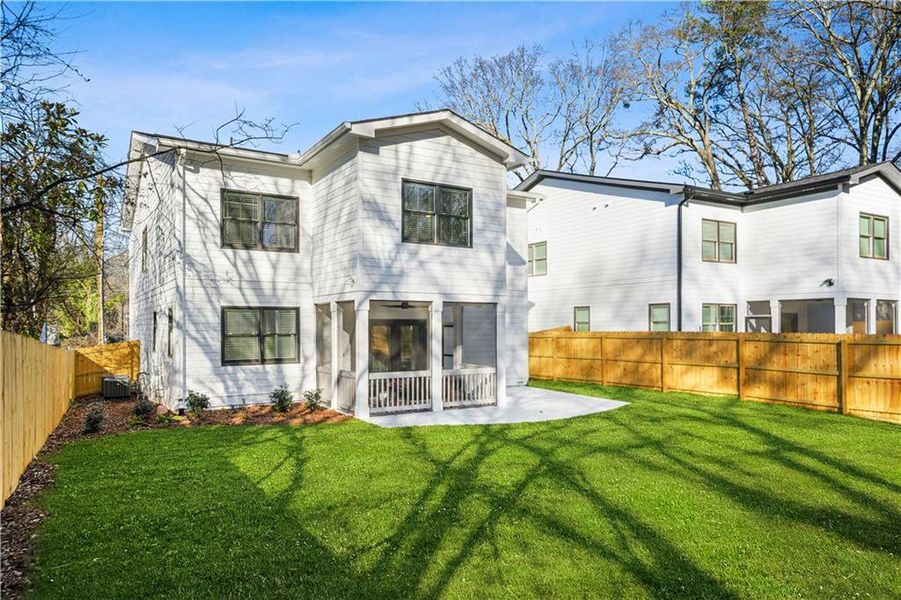 Exterior details and patio area of a home in , Atlanta (Image 31).