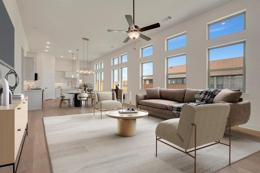 Furnished interior view inside a new home in Creekshaw – Gardens, Royse City (Image 6).