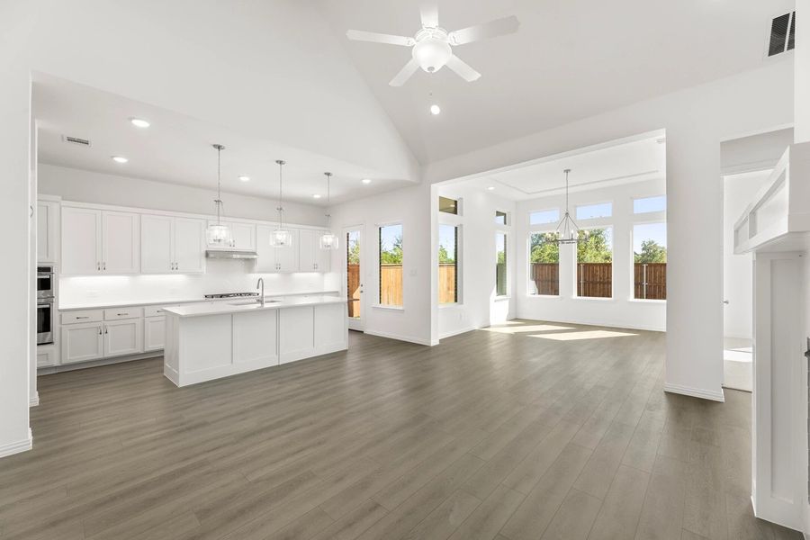 Open Kitchen-Living-Dining Room Representative Photo featuring the Timeless Collection