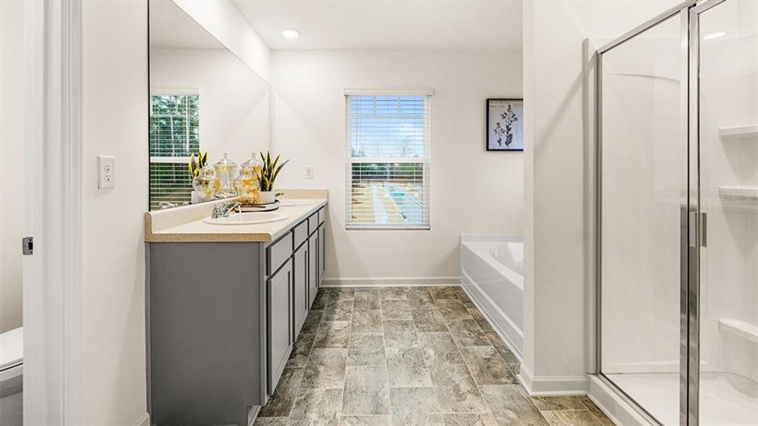 Furnished interior view inside a new home in Brooks Station, Dacula (Image 42).