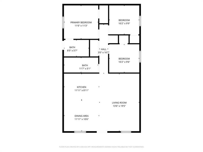 2D floor plan layout of this home in , Waco, TX (Image 3).