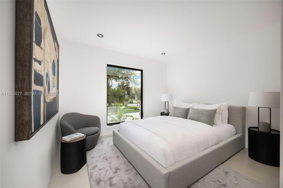 Furnished interior view inside a new home in , Miami (Image 13).