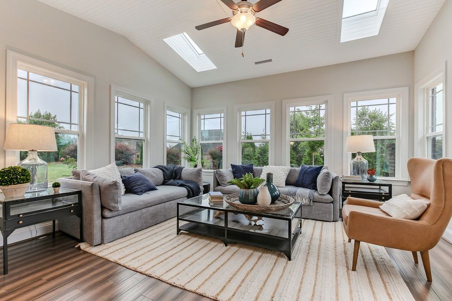 Representative furnished interior of a home built from the Ashton by Keystone Homes NC in Weybridge, Burlington (Image 41).