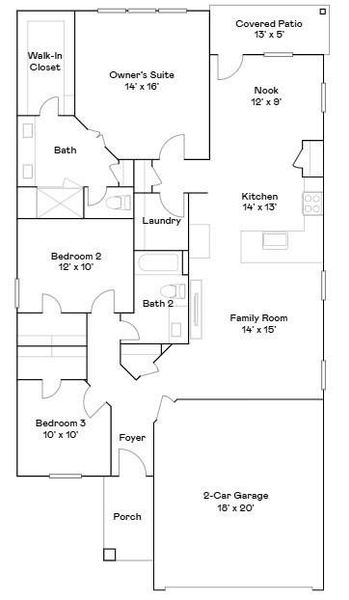 2D floor plan layout of this home in , Crosby, TX (Image 1). 2D floor plan layout of this home in , Crosby, TX (Image 1).