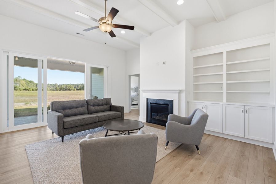 Furnished interior view inside a new home in Sidbury Landing, Wilmington (Image 20).