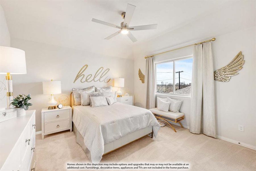 Furnished interior view inside a new home in Woodstone, Providence Village (Image 28).