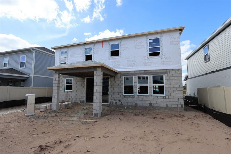 In-progress construction of a new home in Bay Lake Farms, St. Cloud, FL (Image 9).