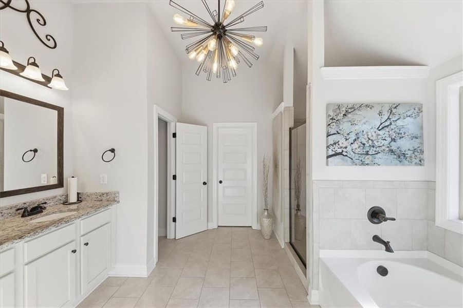 Furnished interior view inside a new home in Nine Oaks, Locust Grove (Image 43).