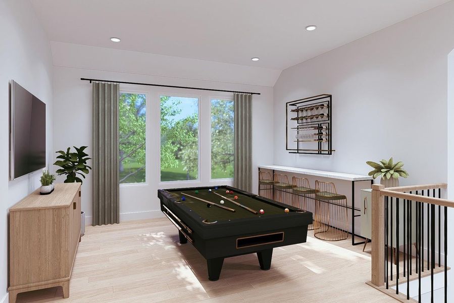 Virtually Staged Gameroom