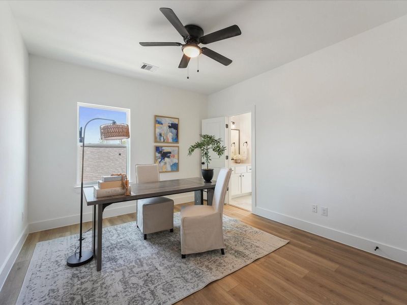 Furnished interior view inside a new home in , Houston (Image 8).