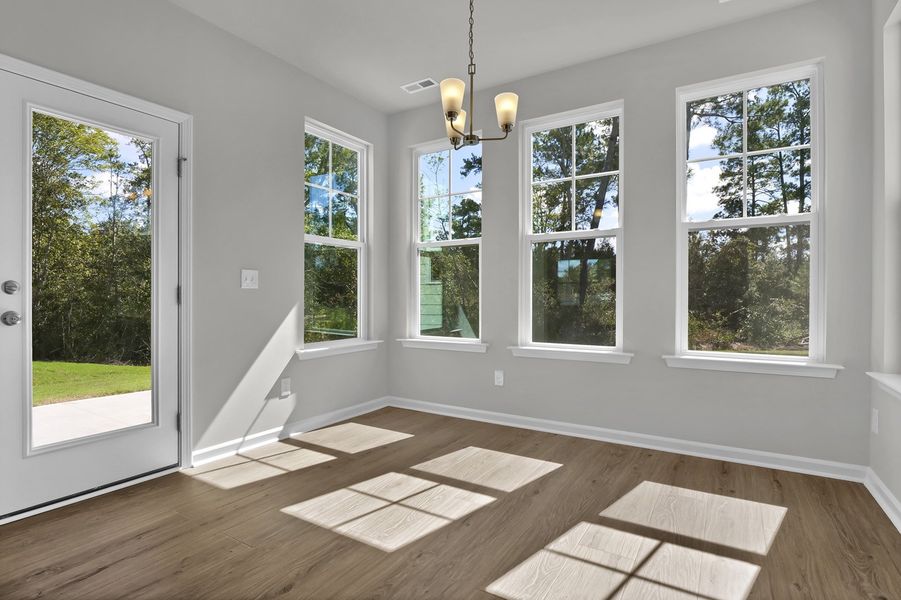 Spacious, unfurnished interior of a new home in Grand Park, Leland (Image 17). Spacious, unfurnished interior of a new home in Grand Park, Leland (Image 17).