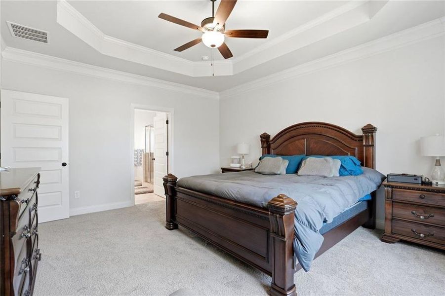 Furnished interior view inside a new home in Calgary Downs, Winder (Image 10).