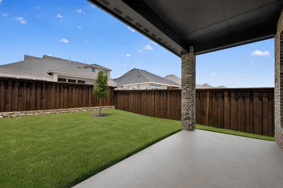 Exterior details and patio area of a home in The Ridge at Northlake, Northlake (Image 2). Exterior details and patio area of a home in The Ridge at Northlake, Northlake (Image 2).