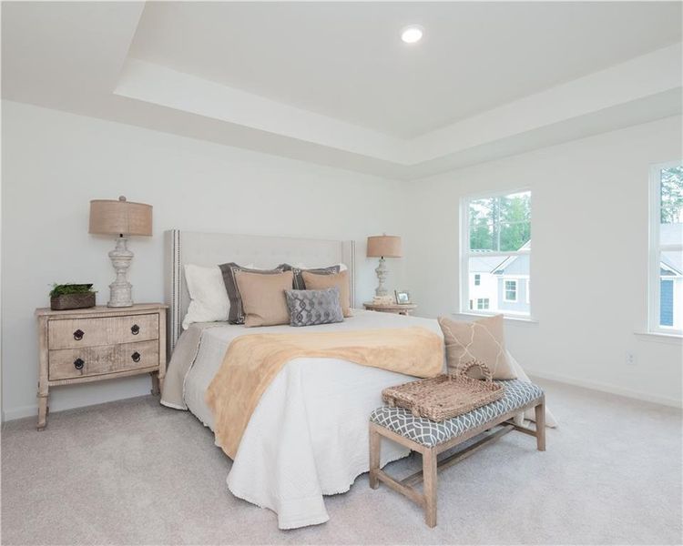 Furnished interior view inside a new home in Old Salem Crossing, Conyers (Image 4).