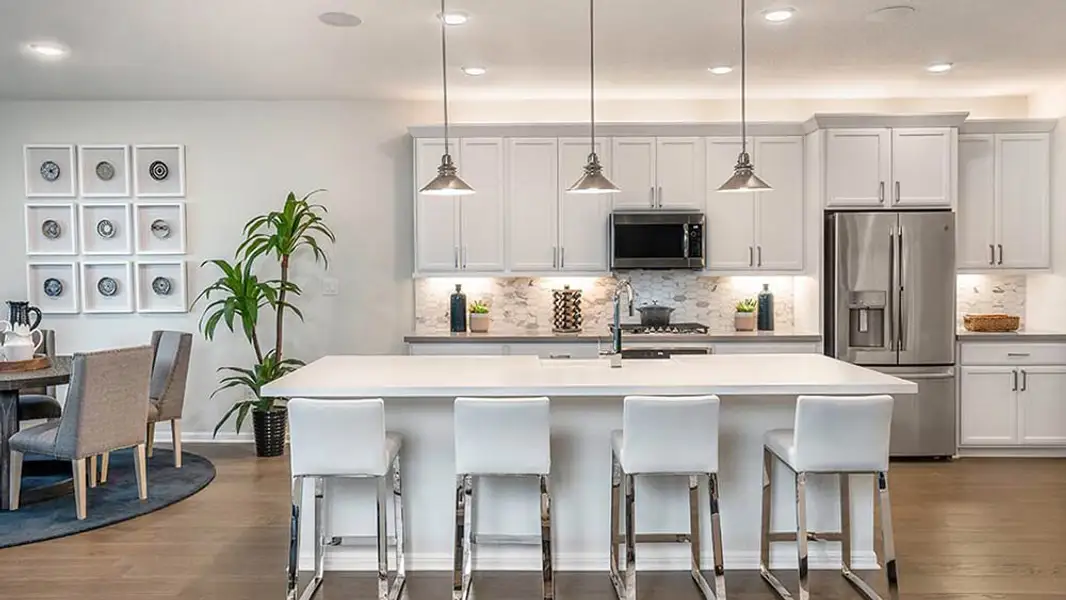 Furnished interior view inside a new home in Parkside on the River, Georgetown (Image 3).