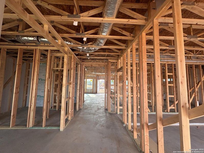 In-progress construction of a new home in The Heights at Saddlebrook Ranch 60's, Schertz, TX (Image 20).