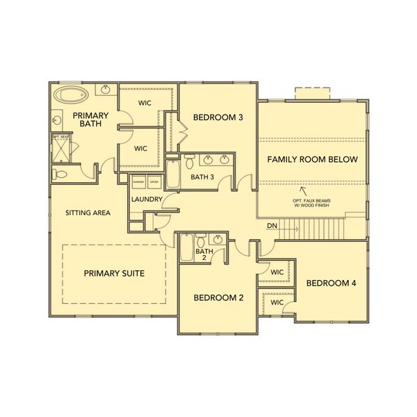 2D floor plan layout for the Ronald by Kerley Family Homes in Walters Creek, Douglasville, GA (Image 4). 2D floor plan layout for the Ronald by Kerley Family Homes in Walters Creek, Douglasville, GA (Image 4).