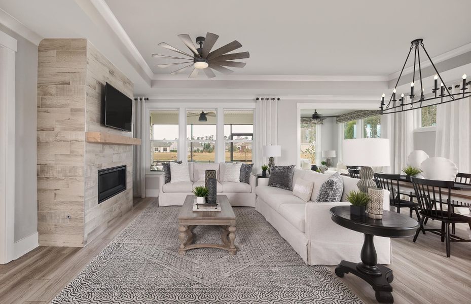 Furnished interior view inside a new home in Del Webb Charleston at Nexton, Summerville (Image 5).