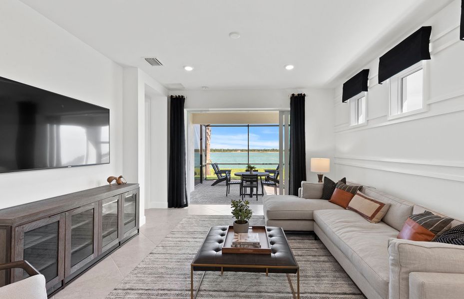 Furnished interior view inside a new home in Costa Pointe, Vero Beach (Image 26). Furnished interior view inside a new home in Costa Pointe, Vero Beach (Image 26).