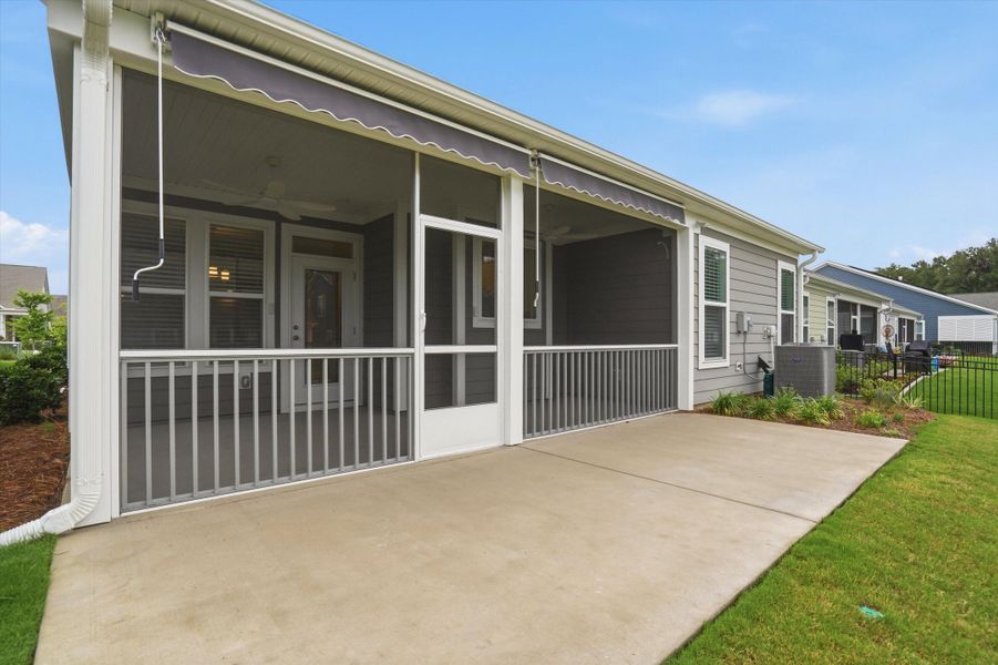 Exterior details and patio area of a home in , Summerville (Image 24).