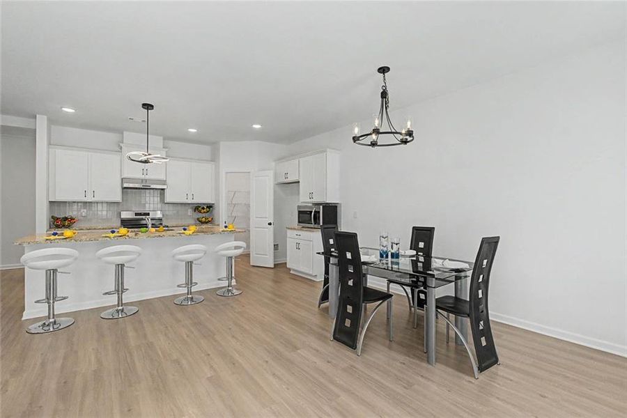 Furnished interior view inside a new home in , Atlanta (Image 6).