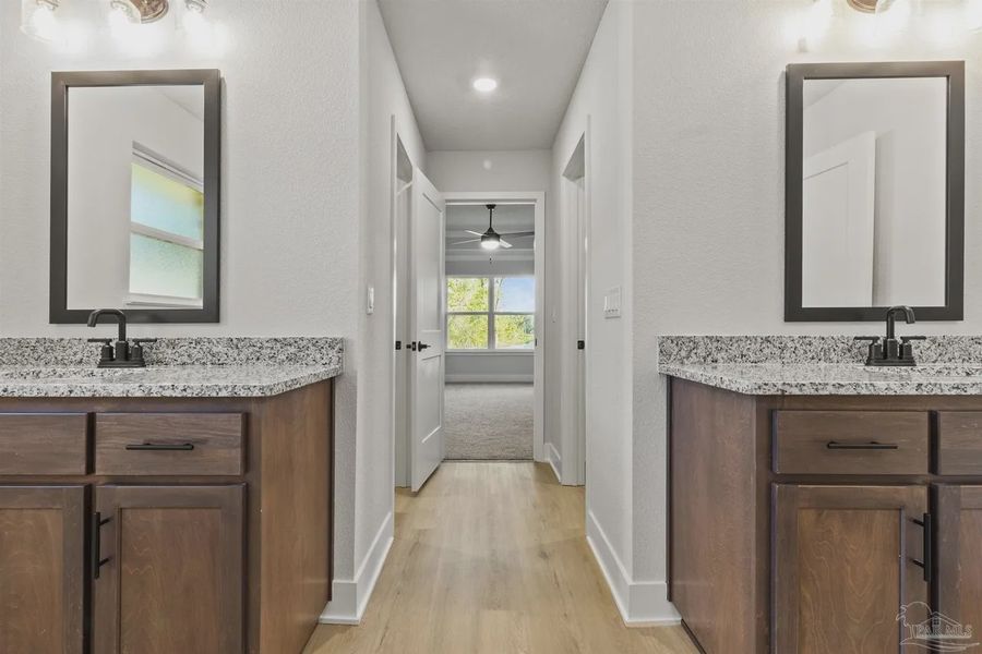 Furnished interior view inside a new home in Pecan Valley, Cantonment (Image 9).