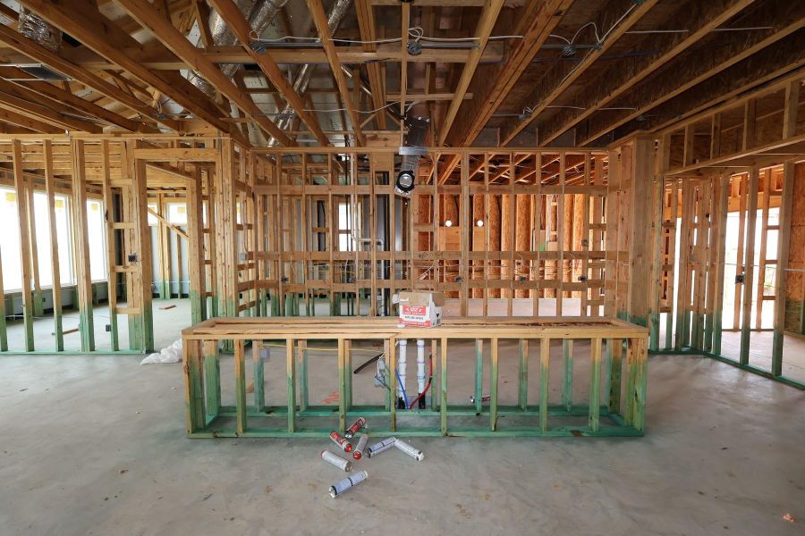 In-progress construction of a new home in Dunham Pointe, Cypress, TX (Image 26).