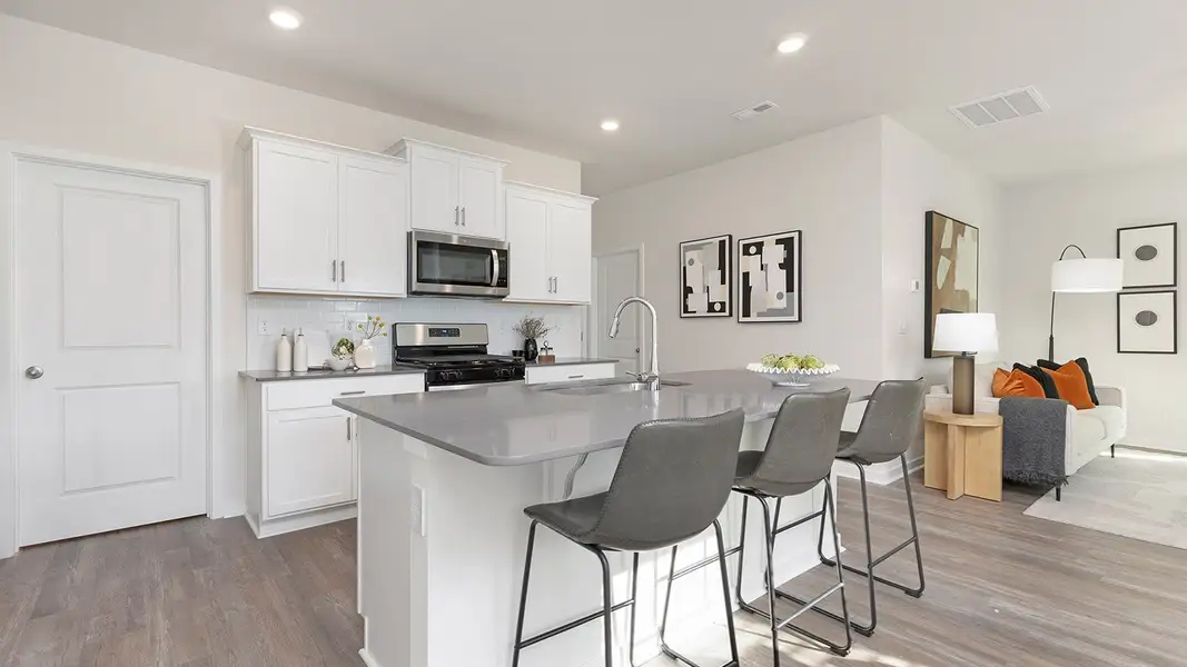 Furnished interior view inside a new home in Reedy Creek Preserve, Charlotte (Image 4).
