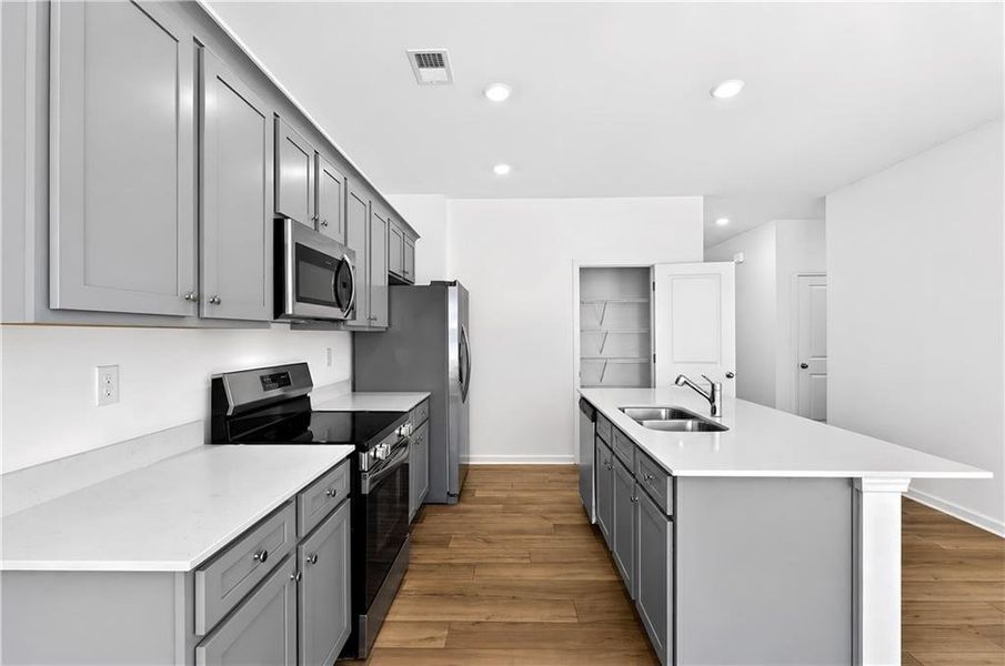 Furnished interior view inside a new home in Crossvine Village, LaGrange (Image 6).