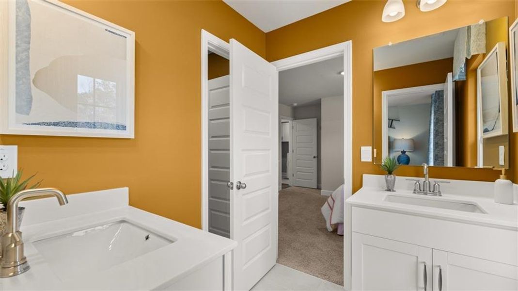 Furnished interior view inside a new home in Evergreen Crossing, Locust Grove (Image 38). Furnished interior view inside a new home in Evergreen Crossing, Locust Grove (Image 38).