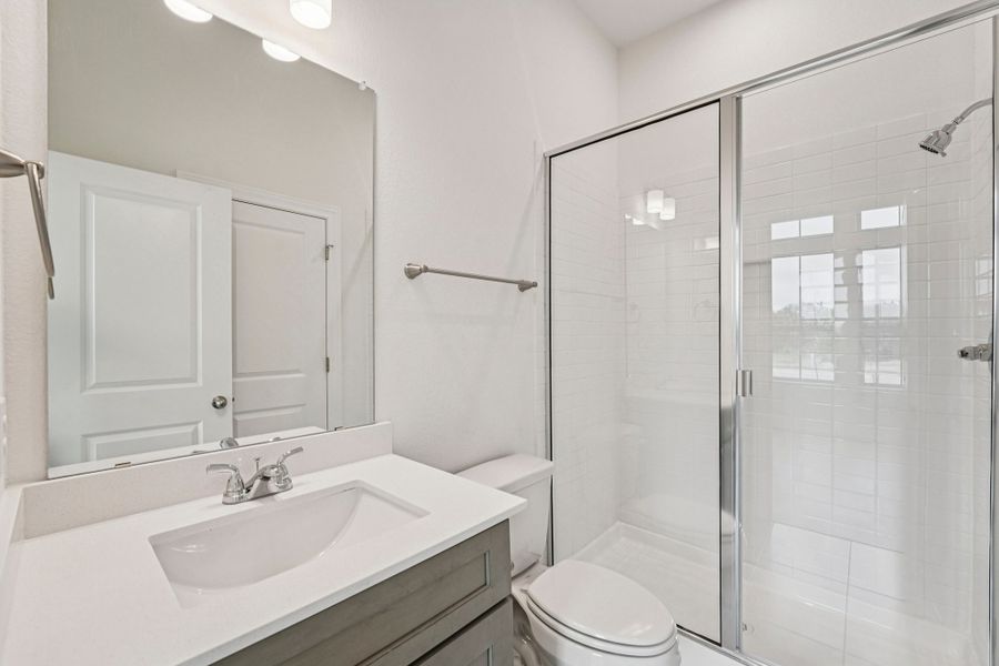 Furnished interior view inside a new home in Sage Hollow, Kyle (Image 10).