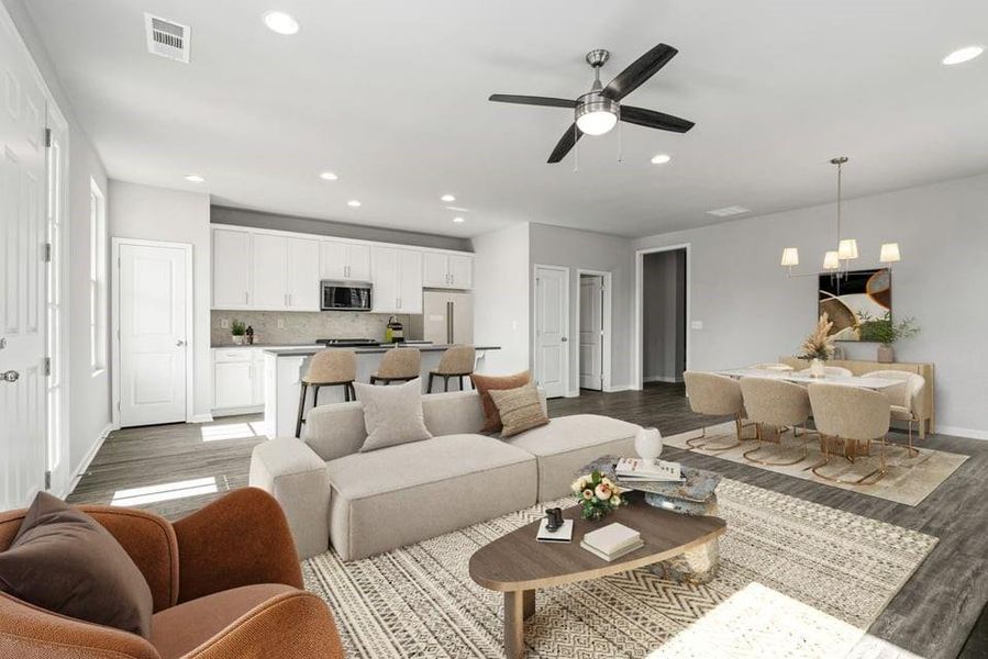 Furnished interior view inside a new home in Harmony, Auburn (Image 13).