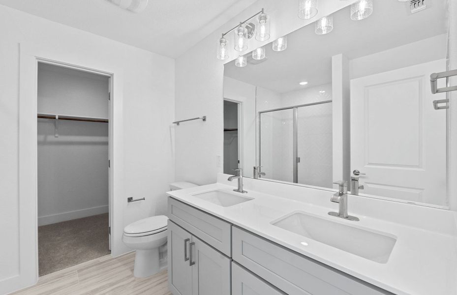 Furnished interior view inside a new home in Crosswinds, Kyle (Image 10).