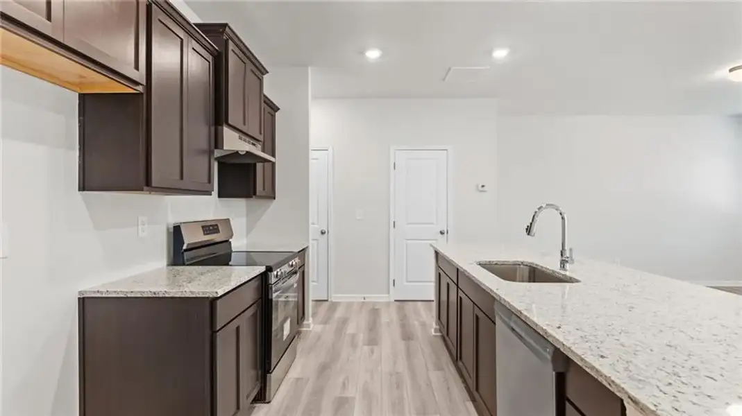 Furnished interior view inside a new home in Owen Preserve, Canton (Image 4).