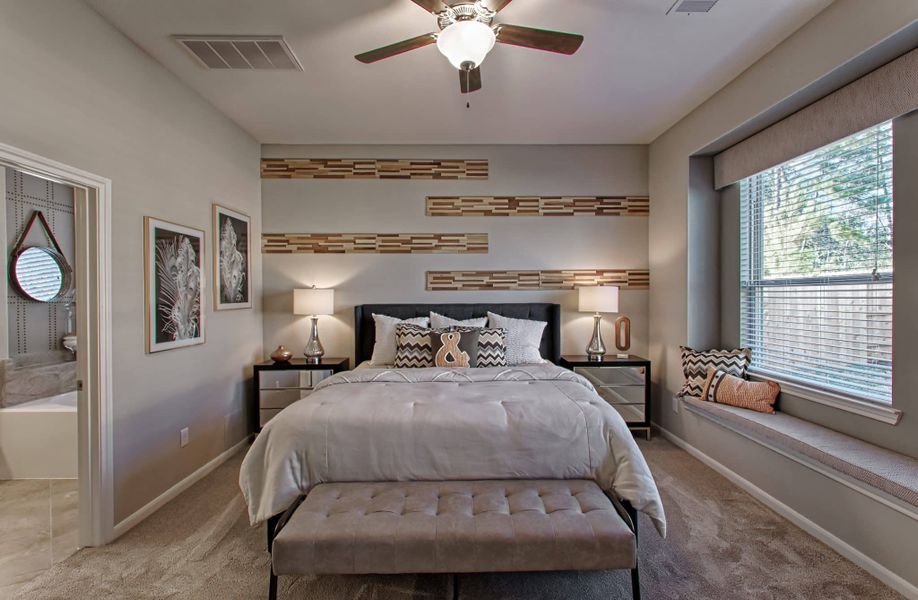 Furnished interior view inside a new home in Beacon Point, Texas City (Image 10). Furnished interior view inside a new home in Beacon Point, Texas City (Image 10).