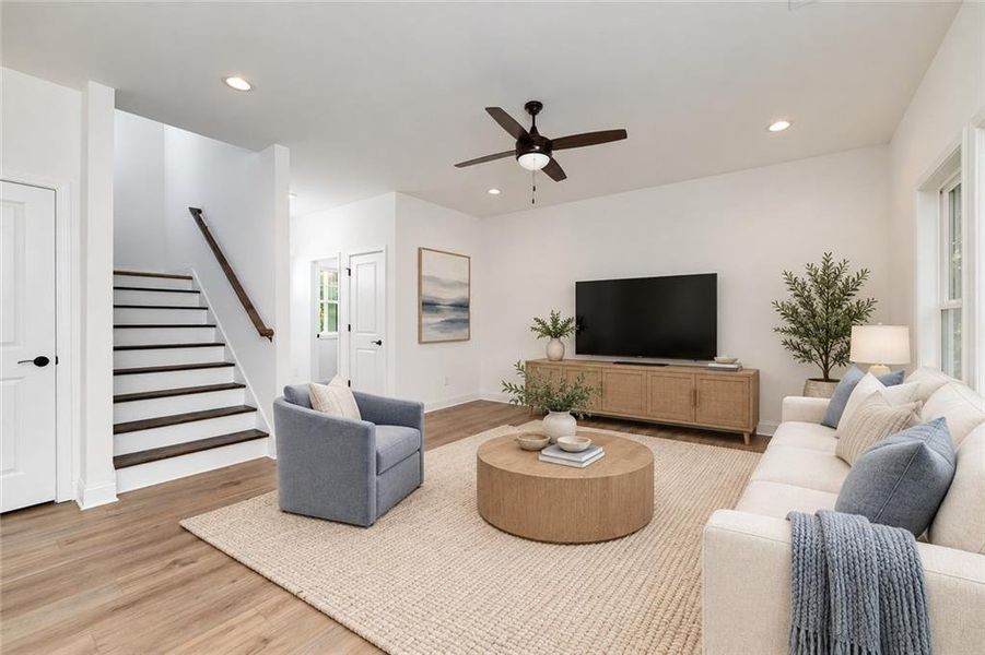 Furnished interior view inside a new home in , Acworth (Image 10). Furnished interior view inside a new home in , Acworth (Image 10).