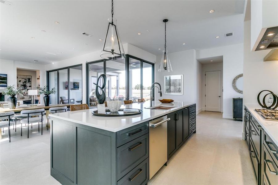 Furnished interior view inside a new home in Avadene at Las Colinas, Irving (Image 15).