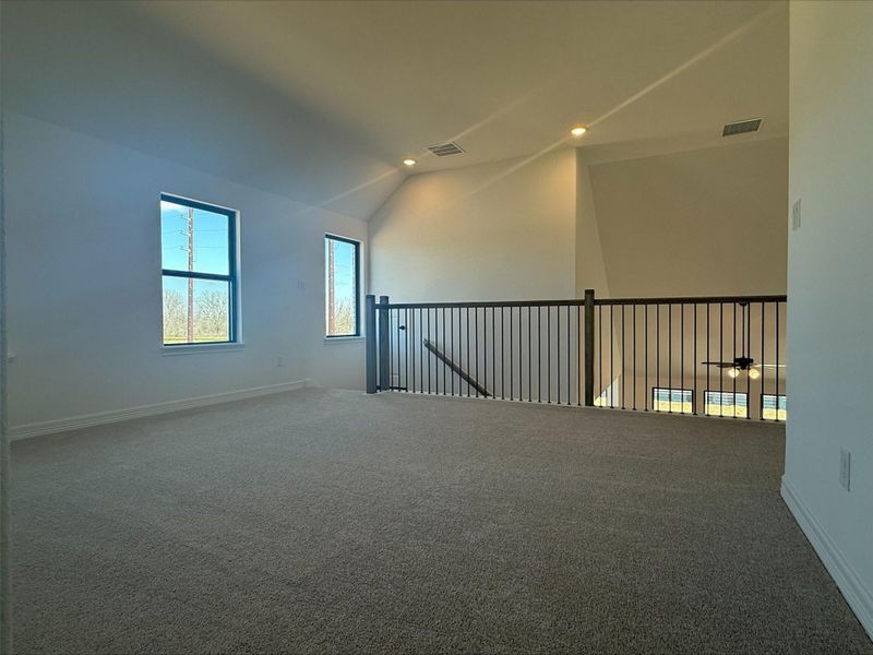 Construction progress - open concept living space