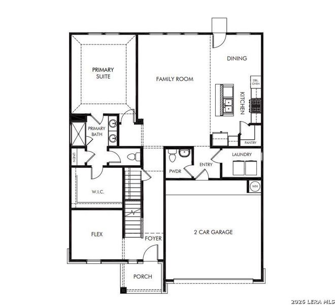 2D floor plan layout of this home in Legendary Trails - Classic Series, Cibolo, TX (Image 3). 2D floor plan layout of this home in Legendary Trails - Classic Series, Cibolo, TX (Image 3).