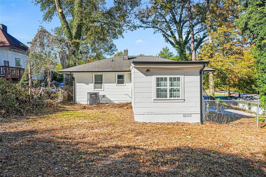 Exterior details and patio area of a home in , Atlanta (Image 18). Exterior details and patio area of a home in , Atlanta (Image 18).