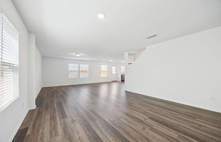 Gathering room with adjoining nook Gathering room with adjoining nook