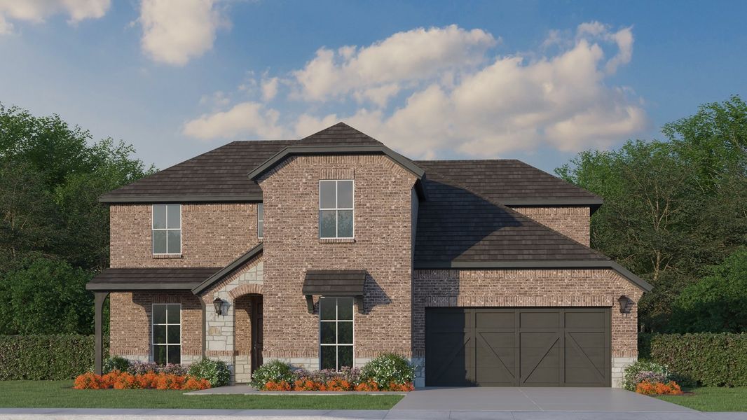 Plan 1689 Elevation B with Stone