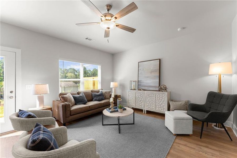 Furnished interior view inside a new home in , Dawsonville (Image 18).