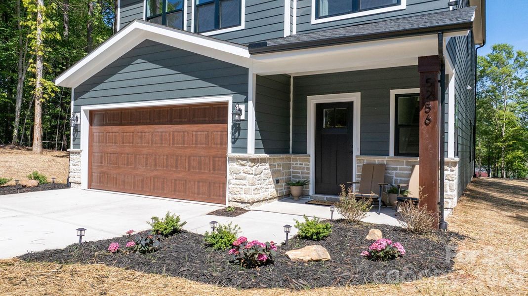 Exterior details and patio area of a home in , Hickory (Image 4).