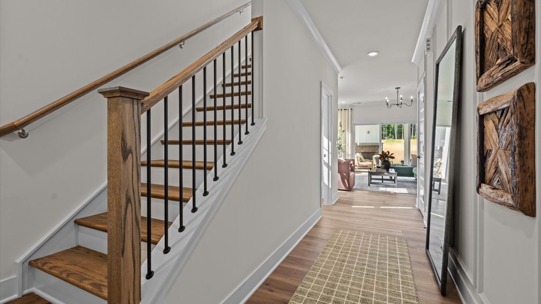 Representative furnished interior of a home built from the Beramont by DRB Homes in Chandler Run, Durham (Image 8). Representative furnished interior of a home built from the Beramont by DRB Homes in Chandler Run, Durham (Image 8).