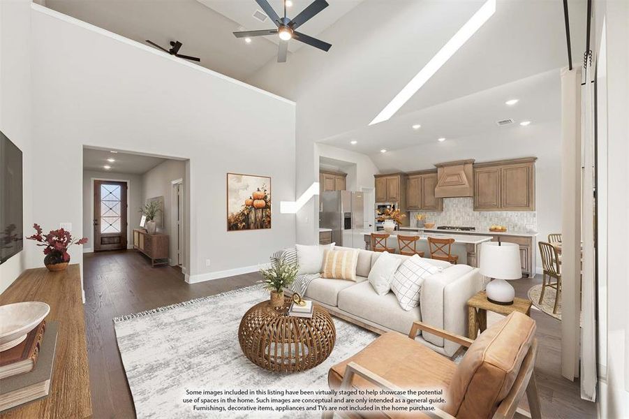 Furnished interior view inside a new home in Sable Creek, Sanger (Image 6).